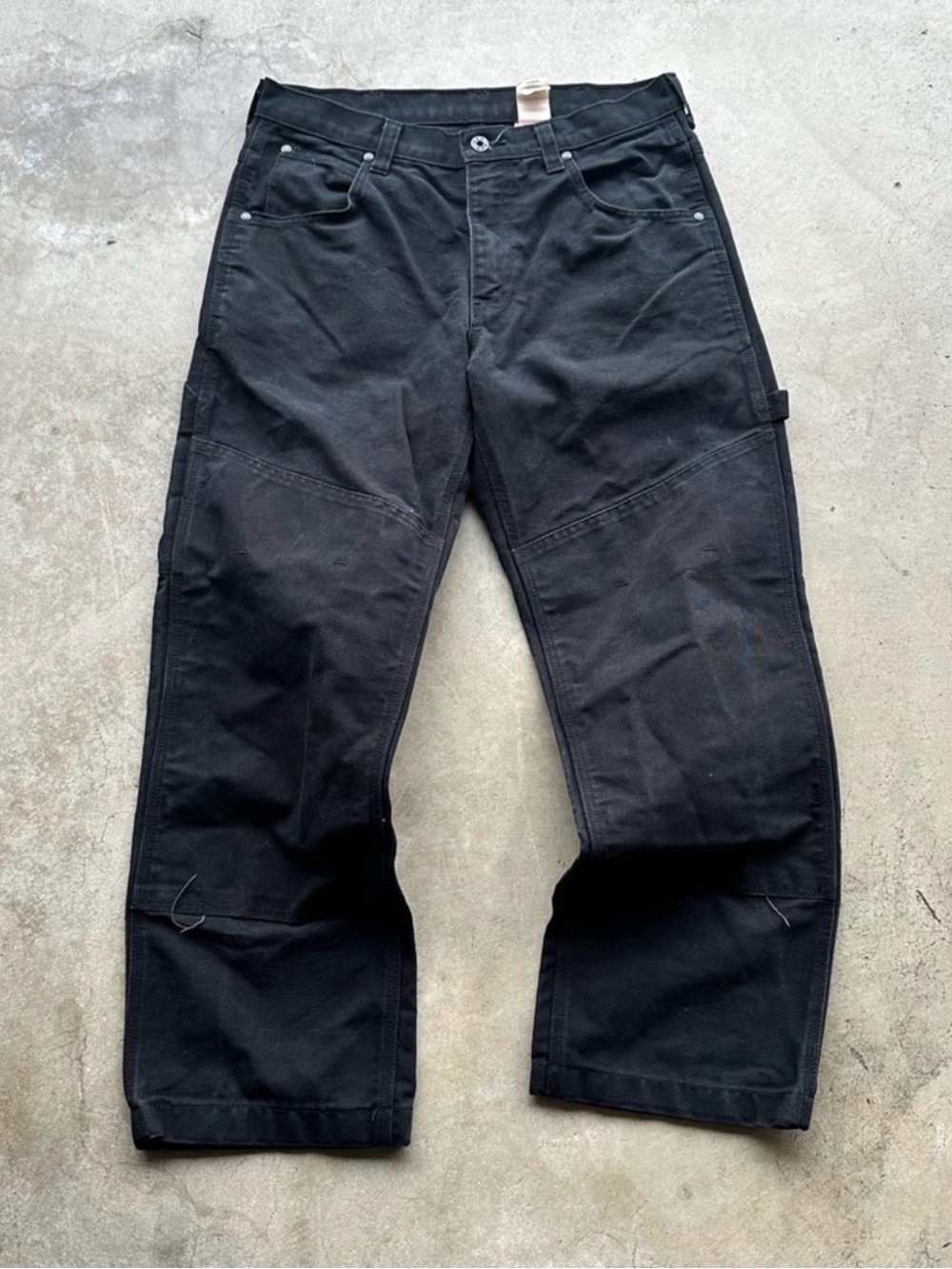 Filson CCF Work Pants Grey Canvas Utility Carpenter Made in Canada